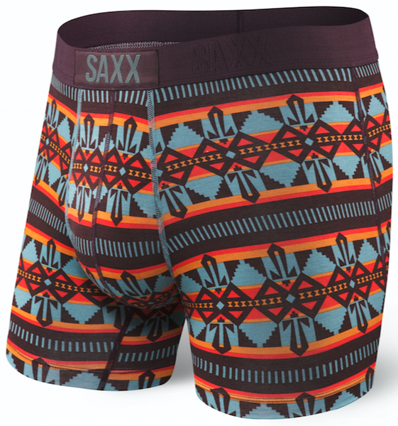SAXX Vibe Boxer Modern Fit Red Deep Woods